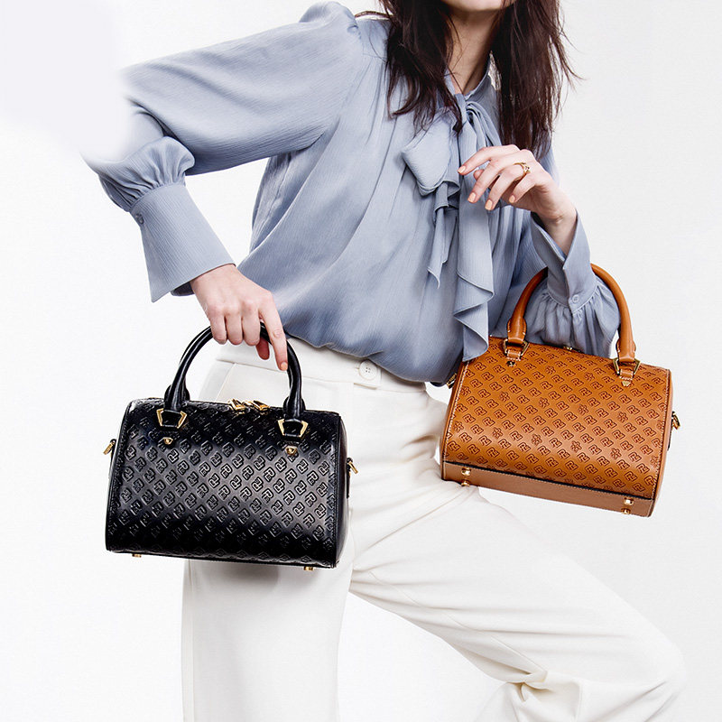 pld保兰德真皮女官方斜挎波士顿包 powerland保兰德女士包袋