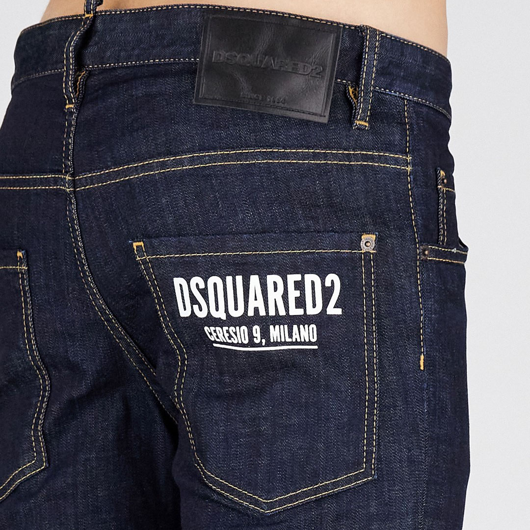 Dsquared2 D2次方 男士修身原色时尚长裤牛仔裤 S74LB1198 S30664 - 图1