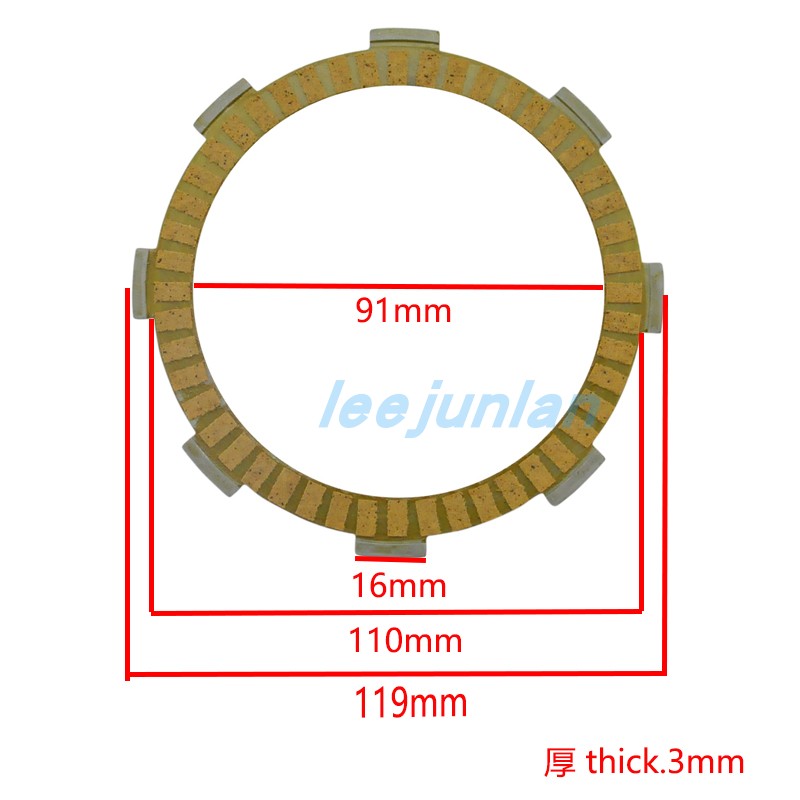 CR80R 1980-1983 CR60R 1983 NSR50 2004 TRX200 1984 离合器片 - 图0