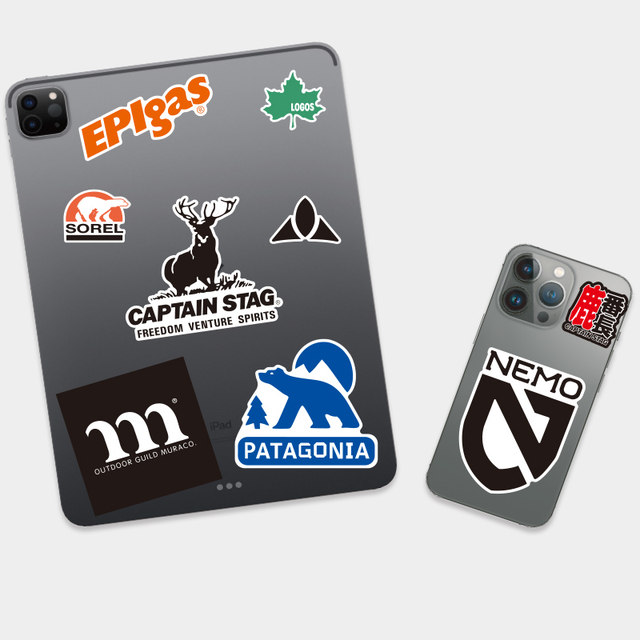 40 personalized outdoor brand logo sticker water cups