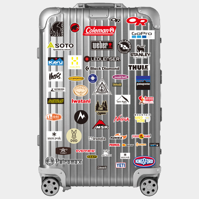 40 personalized outdoor brand logo sticker water cups