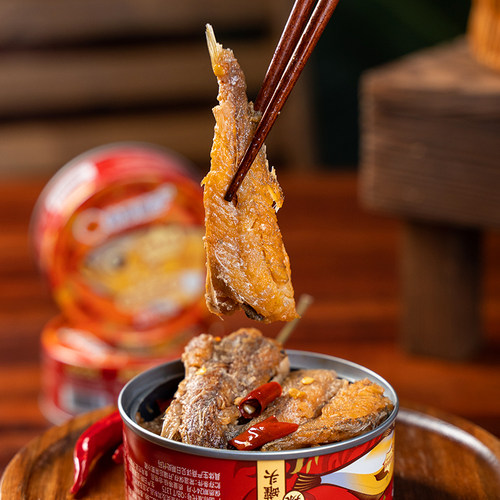 林家铺子黄花鱼罐头即食110g*4罐海鲜罐头下饭菜香酥鱼肉罐头 - 图1