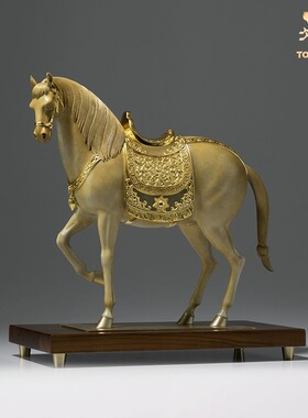 铜师傅铜马摆件富贵唐马