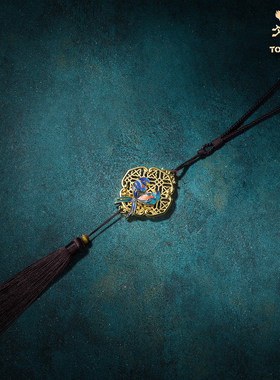 铜师傅四喜临门喜鹊铜挂件