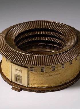 铜师傅《圆满楼》客厅桌面铜摆件