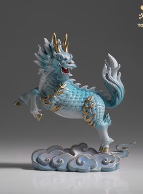 铜师傅凌云祥瑞麒麟桌面摆件