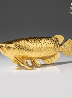 铜师傅金龙鱼中式铜摆件