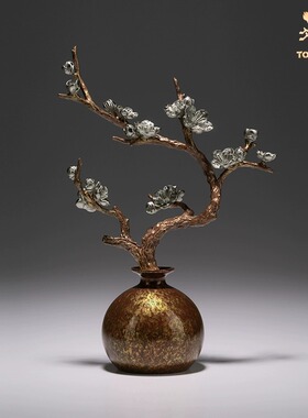 铜师傅《暗香浮动》客厅铜摆件