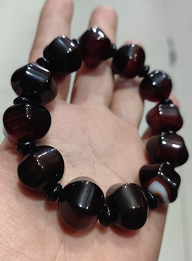 天然玛瑙手链高级感男女款