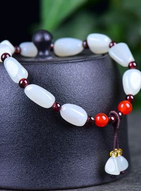 玉阅珠宝女和田玉天然手链