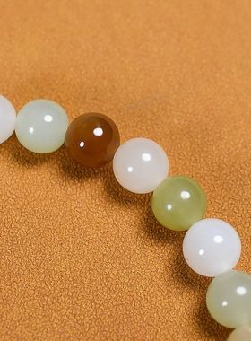 天然和田玉多宝手串女款简约