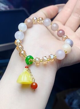 玉阅珠宝金丝玉紫罗兰手串女款