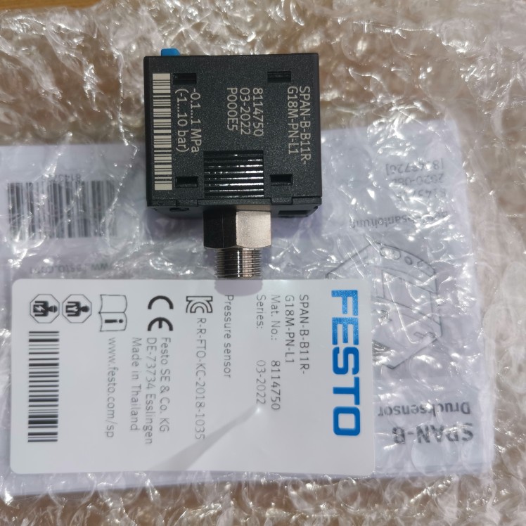 8114750 8114765费斯托压力传感器SPAN-B-B11R-G18M-PN-L1+2.5S - 图0