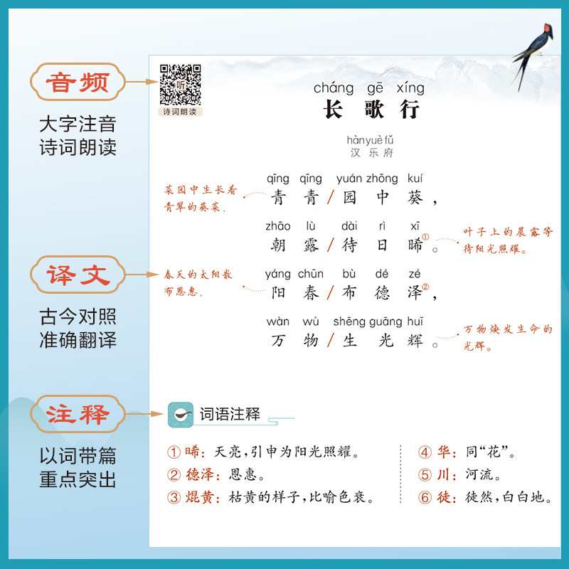 小学生必背古诗词75+80手抄课标必背古诗75首人教版小古文100课诗词大全 星火小学一二三四五到六年级语文课内古诗文129篇图解注音