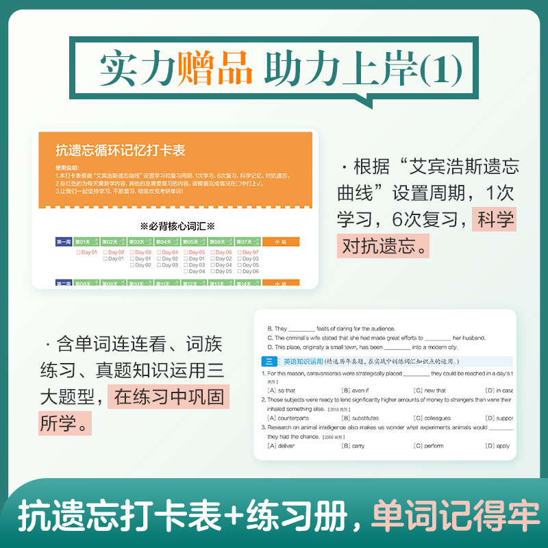 星火英语考研英语词汇书考研单词本2025英语一考研真题词汇乱序版英语二考研英语单词书全套资料星火式巧记速记大学考研词汇周计划 - 图1