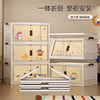 Storage box for household foldable bedroom, kitchen, bathroom plastic storage cabinet for movable multi-layer storage without installation