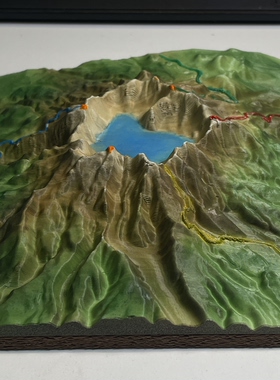 长白山天池地理模型