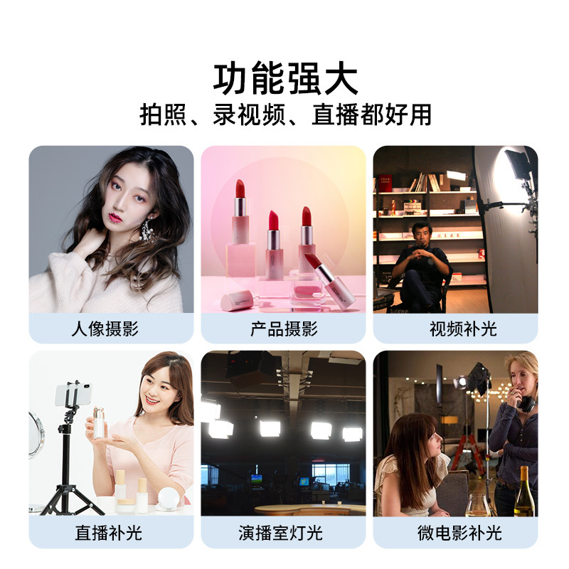 godox神牛LED1000D/Bi二代变色版影棚摄影演播室影视摄像机主播直播视频LED补光灯可调色温摄影灯支持DMX接口