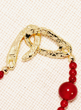 A Ray of Sunlight 「CNY」节日系列红玛瑙隔珠项链好运新年红色