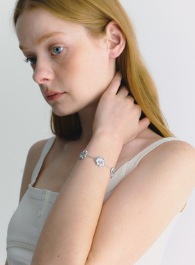 CINNLER “梦境浮菊”轻奢拉丝工艺抽拉设计小众简约气质手链女