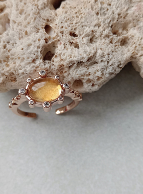 LHwindsor温莎珠宝原创设计师款海洋宝藏戒指轻奢精致小众开口戒