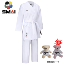 SMAI Chest Front Red Mark Embroidered Cotton Twill Fabric Karate Wear WKF Certified Men And Women Training Wear Group Handwear