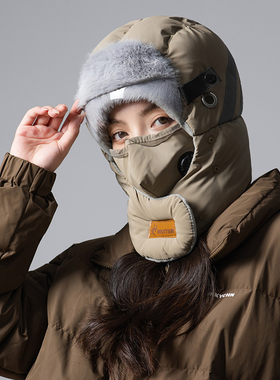 秋冬女骑行加绒保暖防风御寒帽