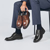 Kangnai business deep-mouth single shoes genuine leather derby shoes