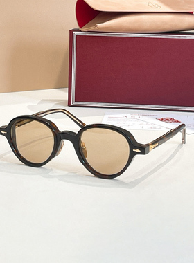 跨境专供JMM CLARK醋酸纤维素复古圆框太阳镜男防紫外线墨镜近视