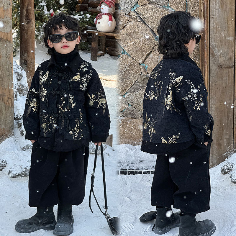 男童外套2025新款今年流行爆款皮衣夹克儿童套装韩版帅气洋气男孩,淘宝优惠券,粉丝福利购,淘宝优惠卷