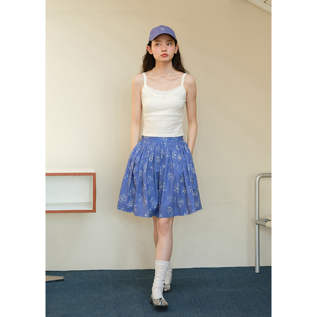 BLUEerror slim lace white suspender vest