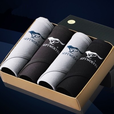 七匹狼男士内裤三角裤中腰纯棉性感全棉透气简约抗菌宽松时尚裤头,淘宝优惠券,粉丝福利购,淘宝优惠卷