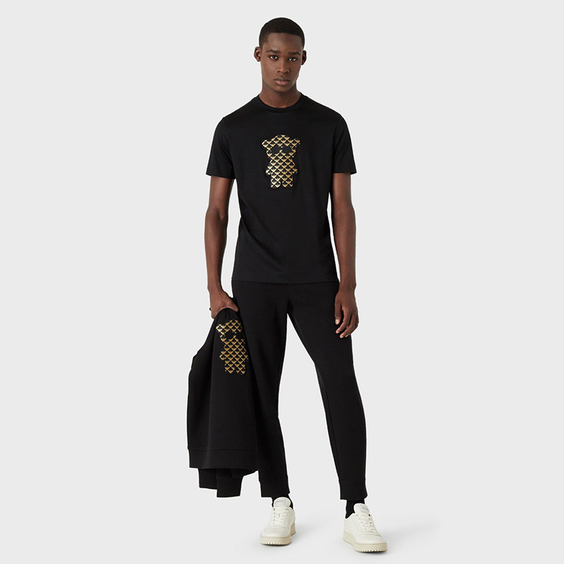 emporio armani男士夏季金色t恤 EUROSPIN海外T恤