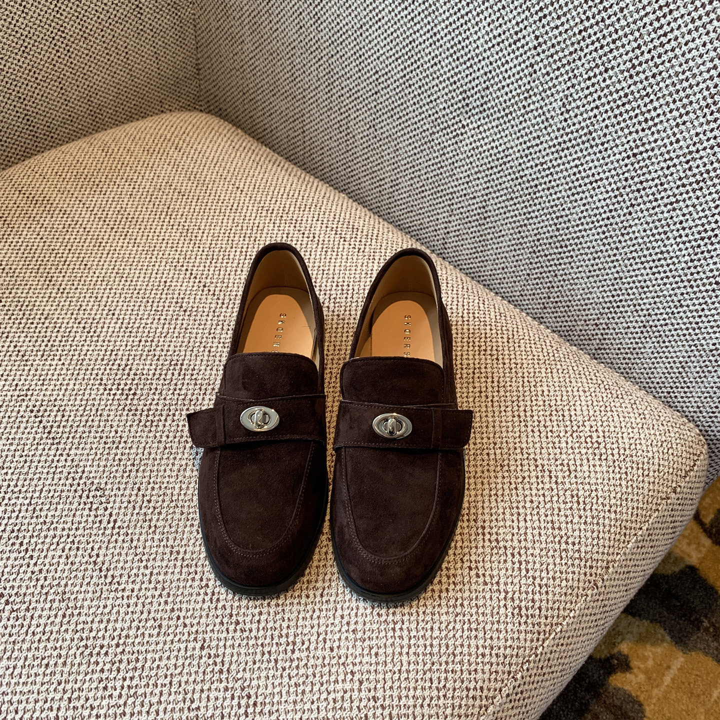 【TFM】乐福鞋女2CM平底百搭英伦风复古磨砂牛皮舒适豆豆鞋女单鞋,淘宝优惠券,粉丝福利购,淘宝优惠卷