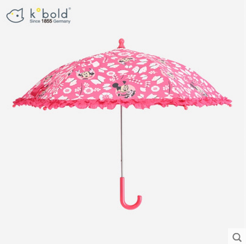 KOBOLD&迪士尼联名款酷波德儿童雨伞直柄伞男女孩卡通伞遇水变色 - 图0