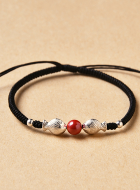 情侣足银未镶嵌民族风