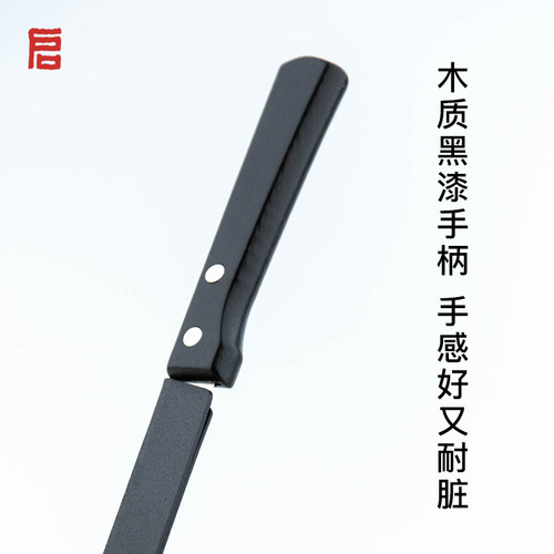 启明文房宣纸裁纸刀不锈钢带刀鞘不锈钢专用书法国画切纸刀不毛边 - 图3