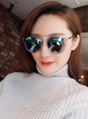 个性前卫女士偏光太阳眼镜新款彩膜驾驶镜时尚男士复古墨镜潮亏本