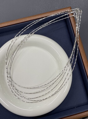 S925银镀18k金意大利工艺闪星项圈个性漫天星细款银饰choker