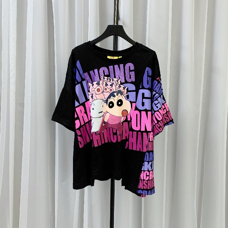 only ice2020夏季新款蜡笔小新t恤 圆子小姐外贸店T恤