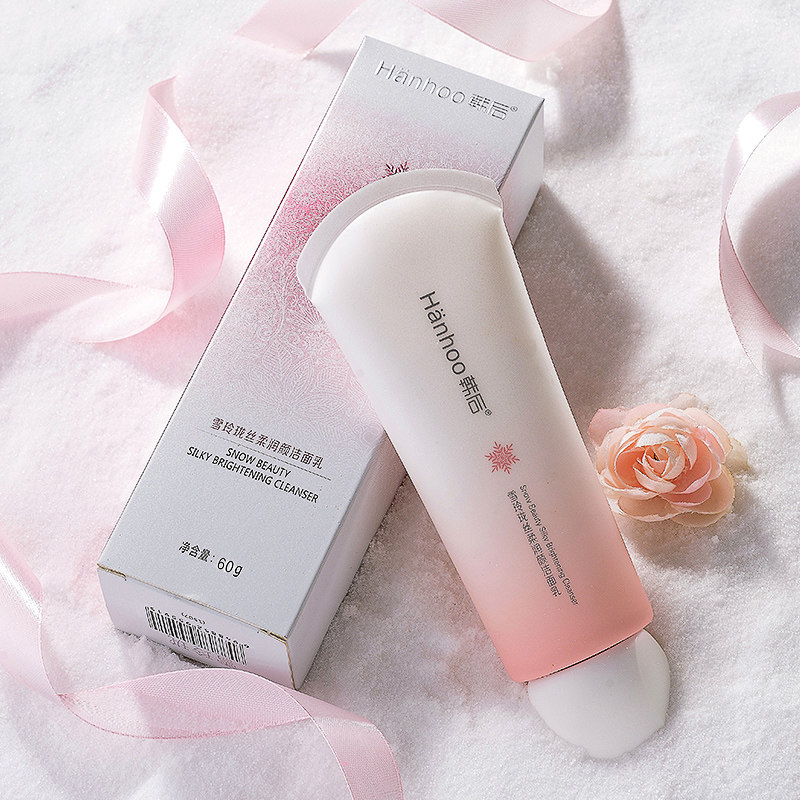 韩后雪玲珑丝柔透白100g深度洗面奶 韩后七柯洁面