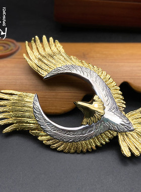 HorizonBlue金头先金间金鹰吊坠