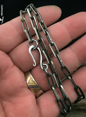 高桥吾郎纯银时尚风太角链