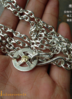 高桥吾郎纯银羽毛日韩风太角链