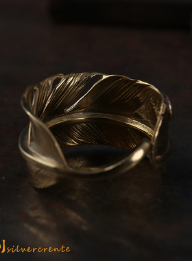 高桥吾郎羽毛复古摇滚风情侣戒指