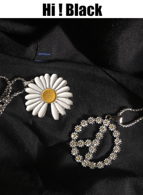 gd权志龙同款雏菊项链徽章反战