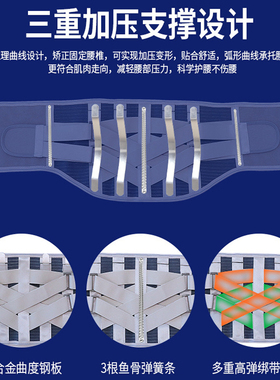 腰间盘钢板支撑腰托护腰腰椎固定
