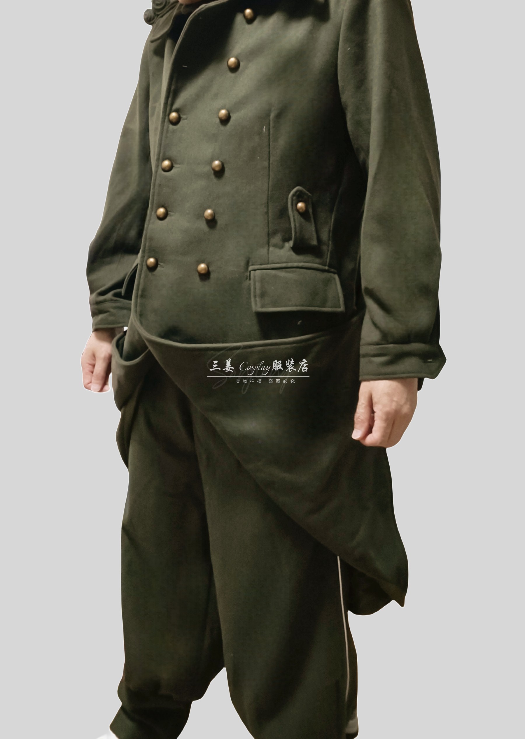 【量身定制】法式战地一战地二1916突击兵法国三姜Cosplay服装-图3