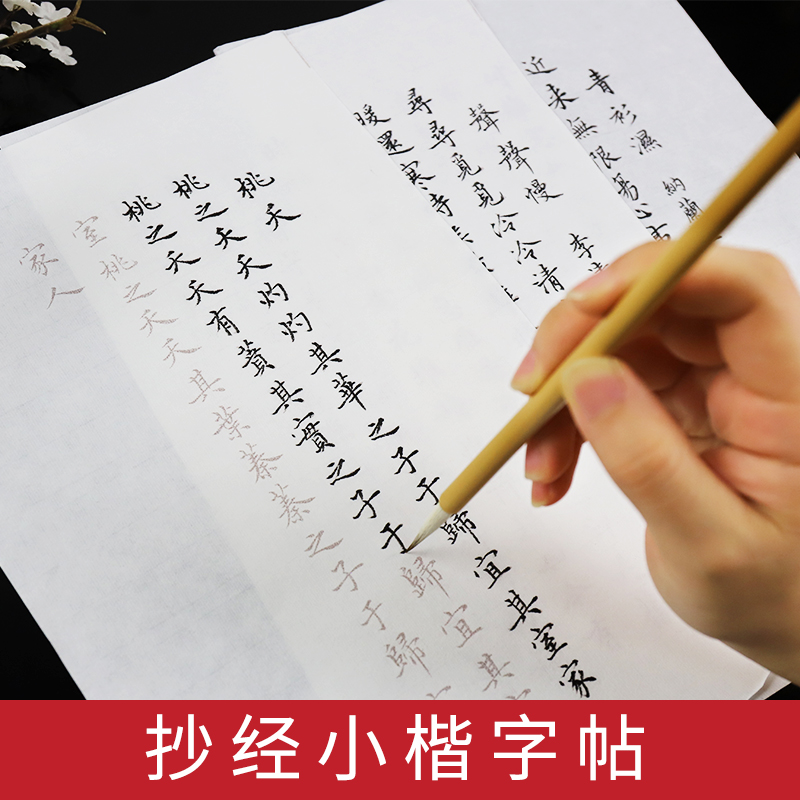 墨点字帖花间漫笔簪花小楷临摹字帖成人初学者毛笔书法练习纸作品纸宣纸描红诗经苏轼纳兰性德李清照字帖文艺硬笔描红字帖古诗词 - 图2