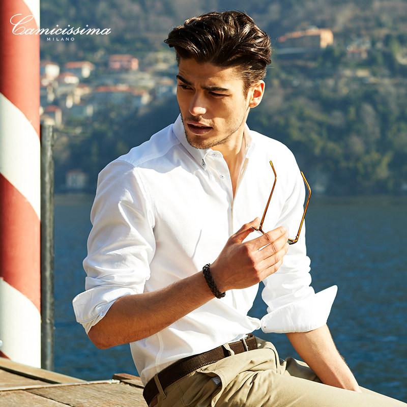 意大利恺米切高级感商务正装长袖男 camicissima衬衫